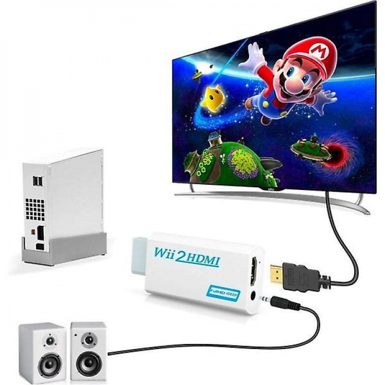 HDMI-sovitin Nintendo Wii:lle - Full HD 1080p