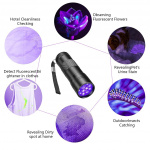 Taskulamppu 12 kpl LED, UV-valo