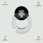 Melua vaimentavat korvatulpat, läpinäkyvä