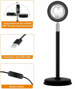 Auringonlaskun lamppu 