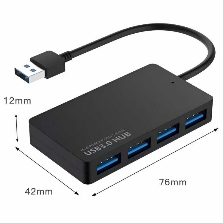 USB 3.0 HUB 4-porttinen erittäin ohut USB 3.0 HUB