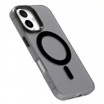 Puoliksi läpinäkyvä kotelo, jossa MagSafe iPhone 16 Pro:lle, musta Puoliksi läpinäkyvä kotelo, jossa MagSafe iPhone 16 Pro:lle, musta