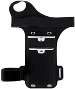 Yleisurheiluranneke, jossa on sormiaukko, musta