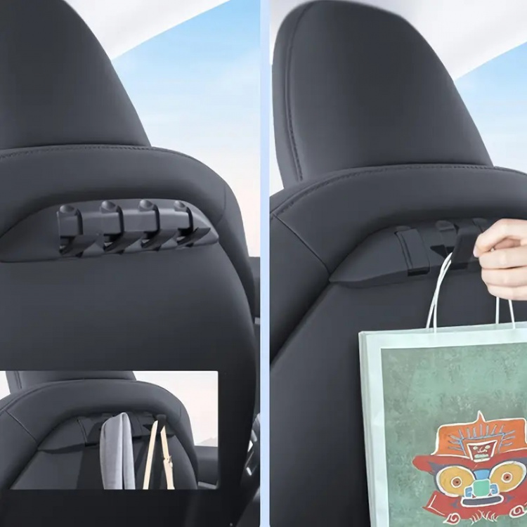 Koukut istuimen takaosaan Tesla Model 3 & Y:lle Koukut istuimen takaosaan Tesla Model 3 & Y:lle