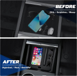 Säilytyslaatikko lajittelulokerolla Tesla Model 3 Highlandille Säilytyslaatikko lajittelulokerolla Tesla Model 3 Highlandille