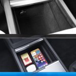 Säilytyslaatikko lajittelulokerolla Tesla Model 3 Highlandille Säilytyslaatikko lajittelulokerolla Tesla Model 3 Highlandille