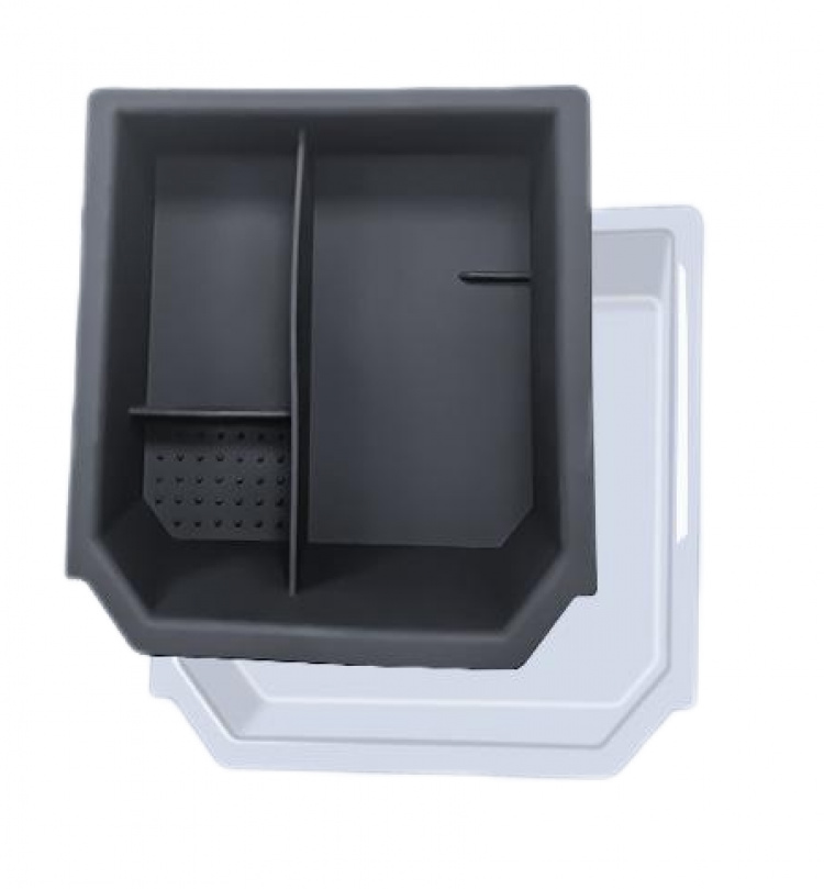 Säilytyslaatikko lajittelulokerolla Tesla Model 3 Highlandille Säilytyslaatikko lajittelulokerolla Tesla Model 3 Highlandille