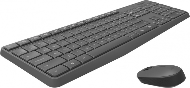 Logitech trådlöst tangentbord och mus MK235