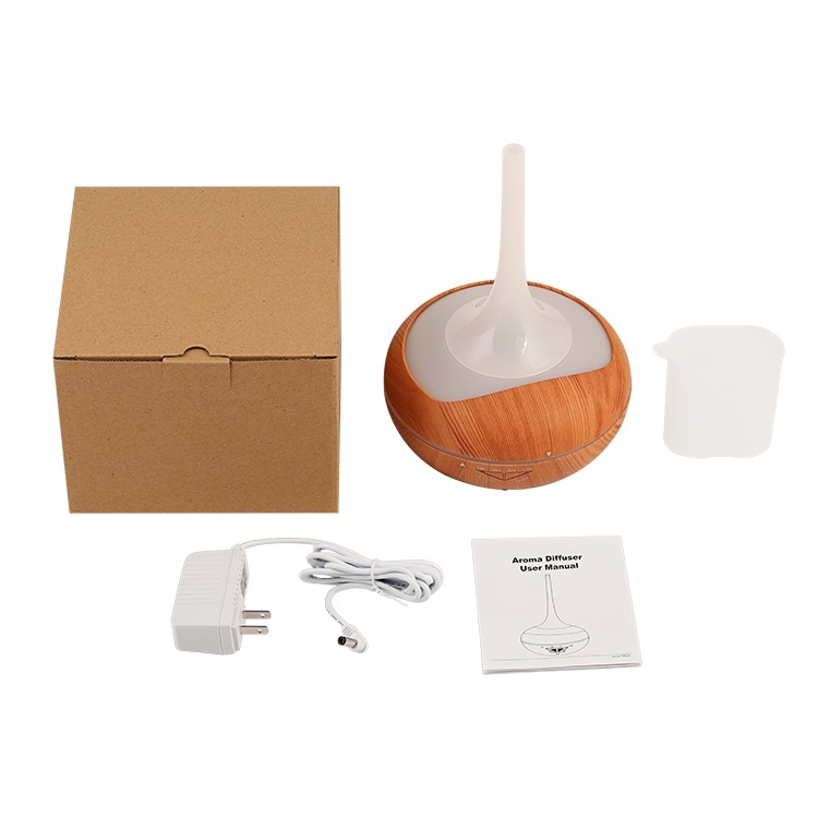 Ilmankostutin puu LED-lamppu, tumma puu 240 ml Ilmankostutin puu LED-lamppu, tumma puu 240 ml