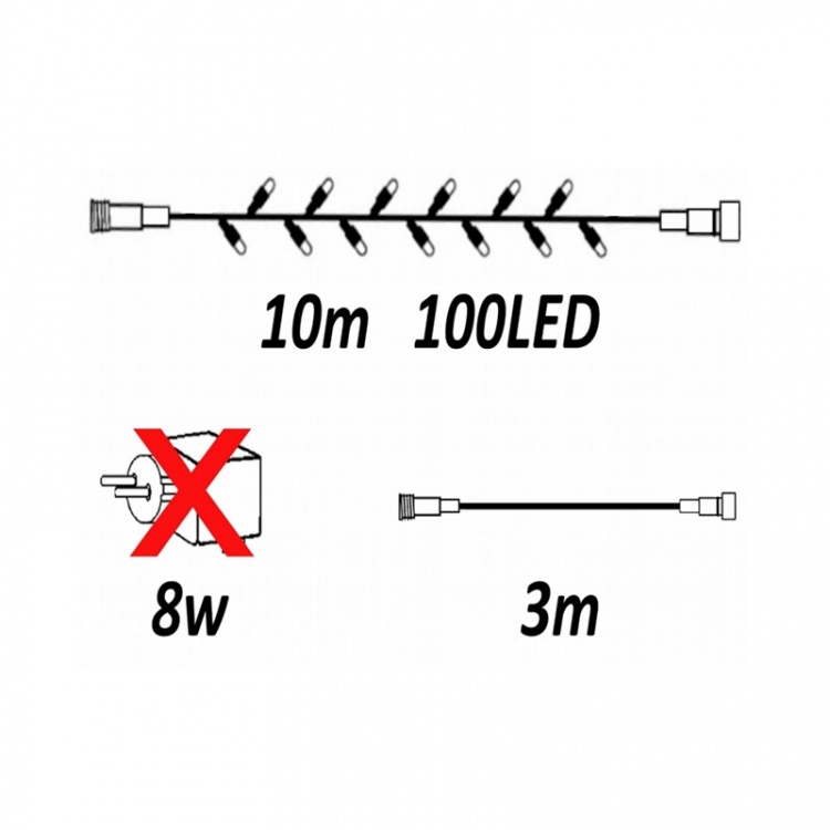 LightsOn Glimmer utbyggn 10m ljusslinga LightsOn Glimmer utbyggn 10m ljusslinga