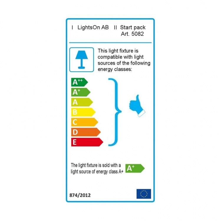 LightsOn Startpaket 2xLuna Transf Kabel