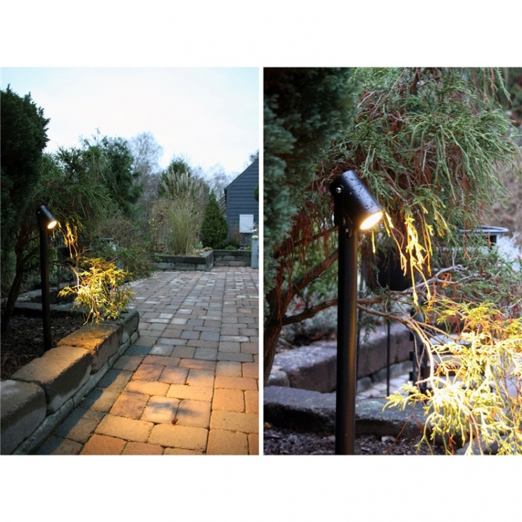 LightsOn Luna med 65 cm pollare Svart