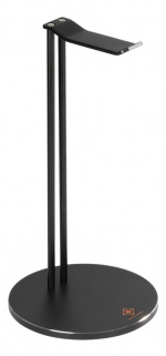 DELTACO GAMING kuuloketeline, alumiinia, liukueste, musta