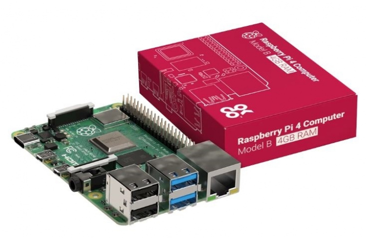 Raspberry Pi 4 Model B, 4 GB RAM, USB-C, dual Micro HDMI Raspberry Pi 4 Model B, 4 GB RAM, USB-C, dual Micro HDMI