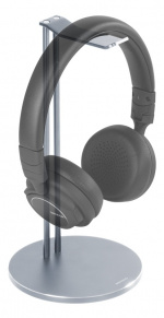 DELTACO kuuloketeline, alumiinia, liukueste, hopea DELTACO kuuloketeline, alumiinia, liukueste, hopea