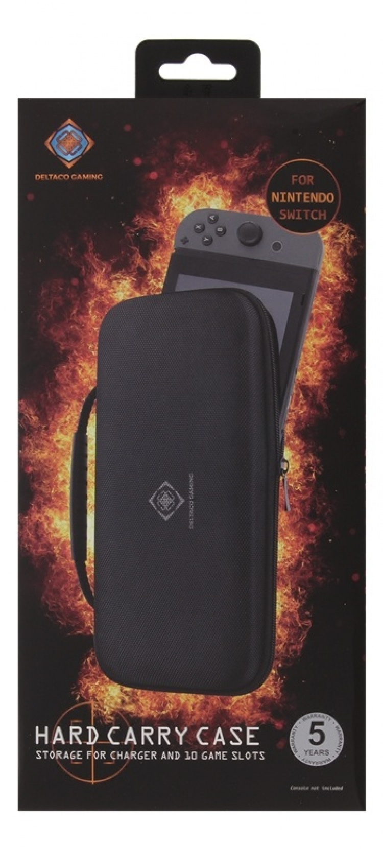 DELTACO GAMING suojalaukku Nintendo Switchille, tilaa 10 pelille