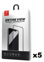 5-pack Mr Yes karkaistu lasi näytönsuoja iPhone XS Max 3D-suojalla varustettuna 5-pack Mr Yes karkaistu lasi näytönsuoja iPhone XS Max 3D-suojalla varustettuna