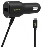 Pure Gear autolaturi 3.4A Micro-USB, musta