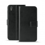 Puro Sony Xperia XA1, Lompakkokotelo Milano, musta Puro Sony Xperia XA1, Lompakkokotelo Milano, musta