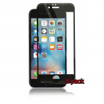 5-pakkaus iPhone 6S/6 Plus kaareva silikaattilasi, Panzer, musta 5-pakkaus iPhone 6S/6 Plus kaareva silikaattilasi, Panzer, musta