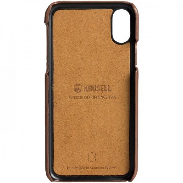 Krusell Sunne iPhone X/Xs:lle, konjakki Krusell Sunne iPhone X/Xs:lle, konjakki