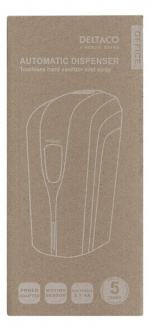 DELTACO OFFICE käsidesiautomaatti, 1000ml, valkoinen/musta DELTACO OFFICE käsidesiautomaatti, 1000ml, valkoinen/musta