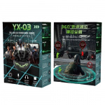 YX-03 Langattomat pelikuulokkeet, joissa on LED, hopea/musta