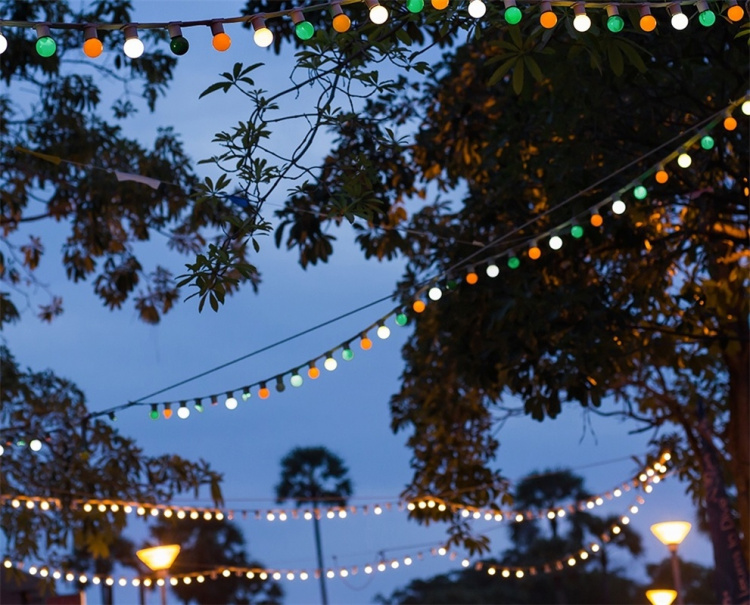 Forever Light Valonjohto, jossa tilaa 10 valolle, 12m E27 IP65 Forever Light Valonjohto, jossa tilaa 10 valolle, 12m E27 IP65