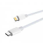 Maxlife MXUC-05 Power Direct USB-C Lightning-kaapeli 2,0 m 20W, valkoinen
