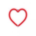 Forever Light Neon LED-valaisin HEART paristo + USB FLNEO7, punainen Forever Light Neon LED-valaisin HEART paristo + USB FLNEO7, punainen