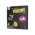 Forever Light Neon LED-Lampa ELK batteri + USB FLNE12, Flerfärgad