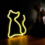 Forever Light Neon LED-valo Cat, paristo + USB FLNEO3, Lämmin valkoinen Forever Light Neon LED-valo Cat, paristo + USB FLNEO3, Lämmin valkoinen