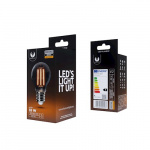 Forever Light LED-lamppu hehkulamppu E27 A60 4W 230V 2000K 400lm COG, nokinen lasi