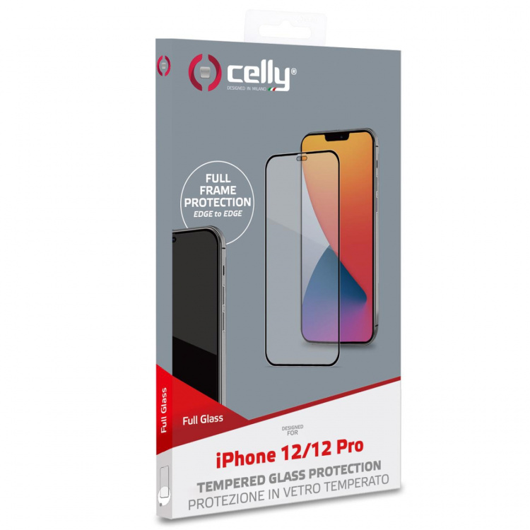 Celly Näytönsuoja Karkaistu lasi iPhone 12 / 12 Pro Celly Näytönsuoja Karkaistu lasi iPhone 12 / 12 Pro