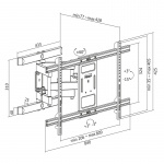LogiLink Väggfäste TV 43-90