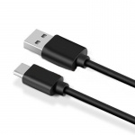 USB-C USB A 2.0 -kaapeli 1.5m, HI-SPEED, musta USB-C USB A 2.0 -kaapeli 1.5m, HI-SPEED, musta