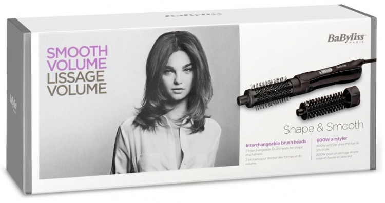 Babyliss AS82E Shape & Smooth Varmluftsborste Babyliss AS82E Shape & Smooth Varmluftsborste