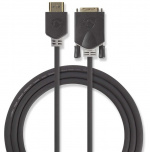 Nedis HDMI™ -kaapeli | HDMI™ liitin | DVI-D 24+1-Pin Uros | 1080p | Kullattu | 2.00 m | Suora | PVC | Antrasiitti | Ikkunallinen laatikko ja koukkupidike Nedis HDMI™ -kaapeli | HDMI™ liitin | DVI-D 24+1-Pin Uros | 1080p | Kullattu | 2.00 m | Suora | PVC | Antrasiitti | Ikkunallinen laatikko ja koukkupidike