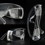 Läpinäkyvästä muovista valmistetut yleissuojalasit