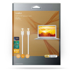 Nedis CAT6 Verkkokaapeli | RJ45 uros | RJ45 uros | S/FTP | 10.0 m | Pyöreä | LSZH / PVC | Valkoinen | Ikkunallinen laatikko