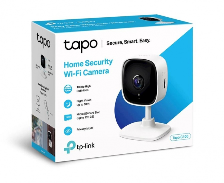 TP-Link Tapo C100 Trådlös Övervakningskamera för Inomhusbruk