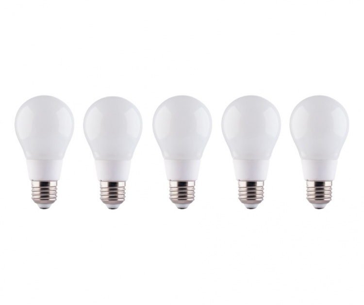 LED-lamppu E27 8W 230V 4500K 5-pack, valkoinen neutraali
