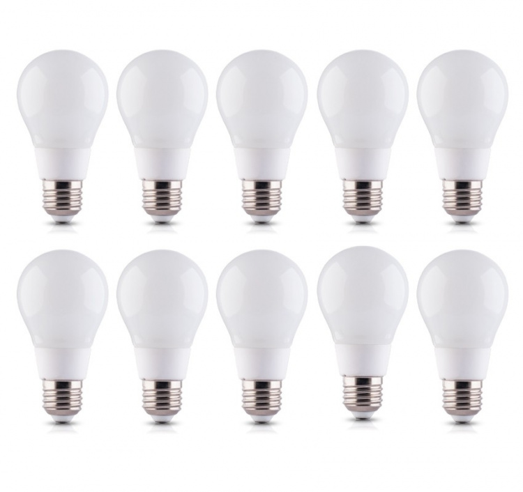 LED-lamppu E27 8W 230V 6000K 10-pack, viileä valkoinen LED-lamppu E27 8W 230V 6000K 10-pack, viileä valkoinen