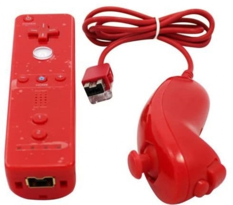 Remote Plus + Nunchuck yhteensopiva Wii Wii U:lle, punainen Remote Plus + Nunchuck yhteensopiva Wii Wii U:lle, punainen