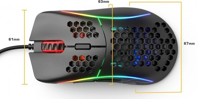 Glorious Model D Gamingmus, Mattsvart