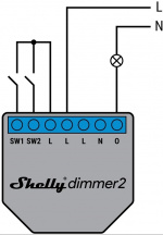Shelly Dimmer 2 Kompakt infälld dimmer med WiFi och öppet API