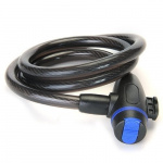 Vaijerilukko polkupyörään 1200x12mm, Musta Vaijerilukko polkupyörään 1200x12mm, Musta