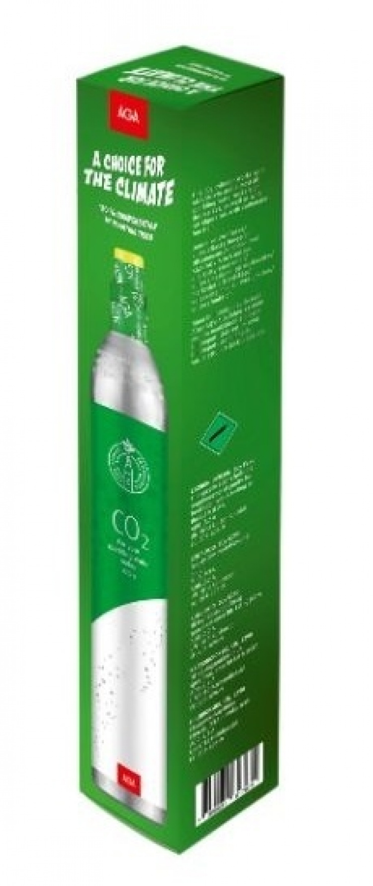 AGA Biogon C Hiilihapotuskasetti 425g, Vihreä AGA Biogon C Hiilihapotuskasetti 425g, Vihreä