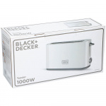 BLACK+DECKER Leivänpaahdin 1000W Valkoinen BLACK+DECKER Leivänpaahdin 1000W Valkoinen