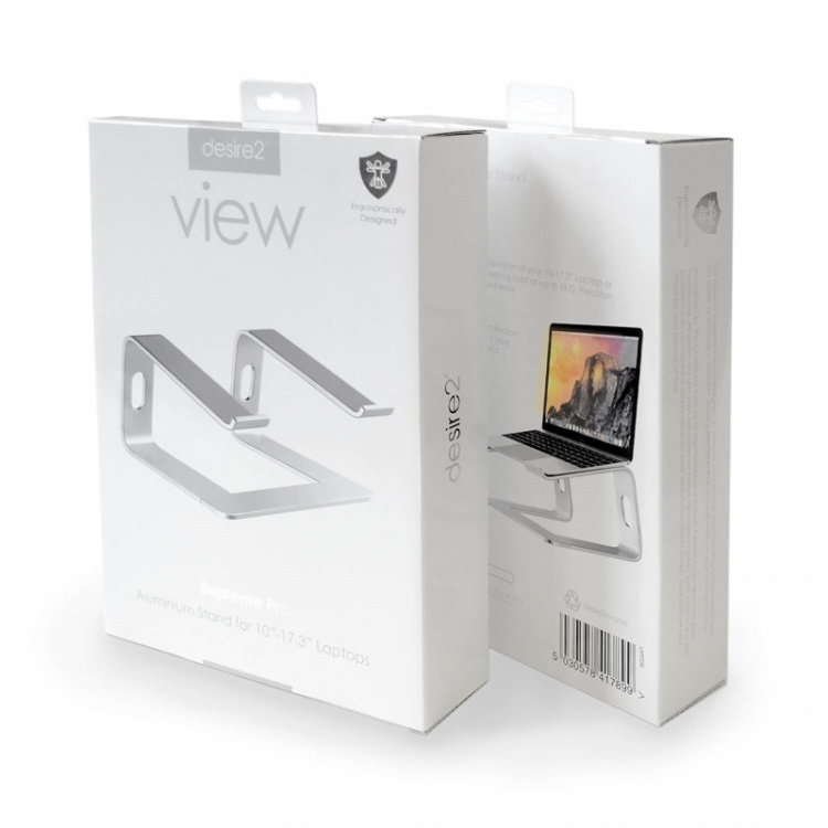 Desire2 Läppäriteline Supreme Pro Alumiini Hopea Desire2 Läppäriteline Supreme Pro Alumiini Hopea